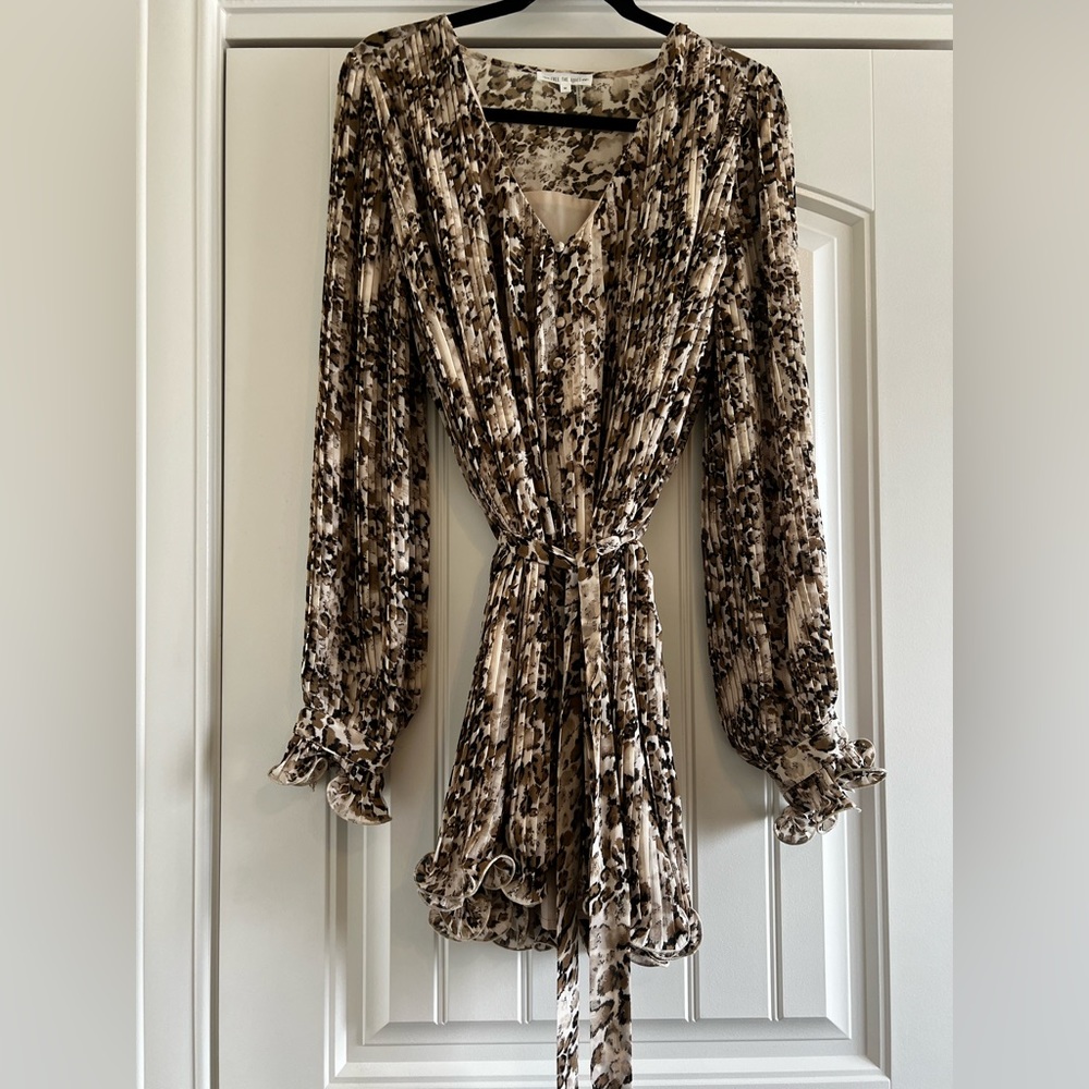 Vici Dolls - Free The Roses - M leopard print dress